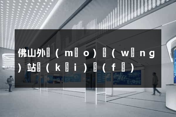 佛山外貿(mào)網(wǎng)站開(kāi)發(fā)