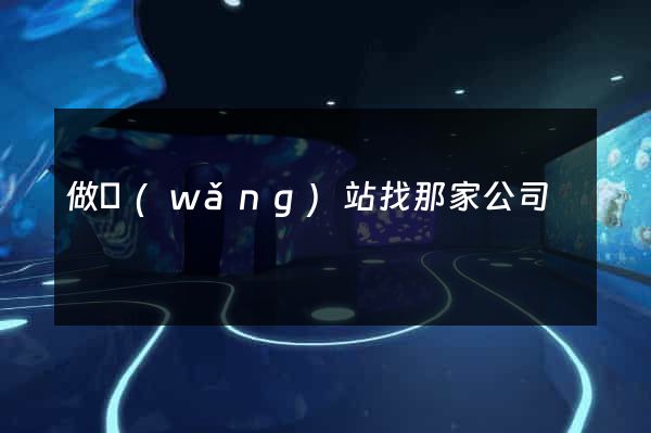 做網(wǎng)站找那家公司