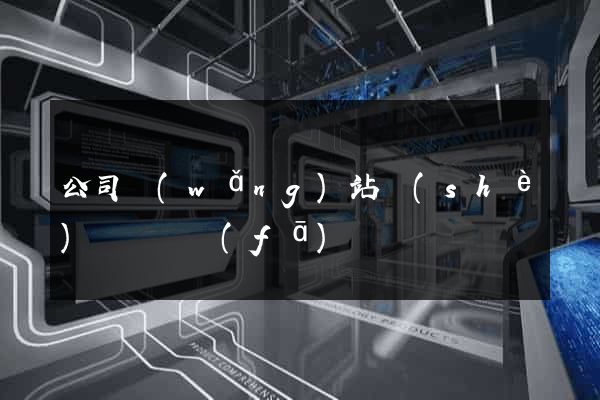 公司網(wǎng)站設(shè)計與開發(fā)