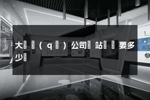 大觀區(qū)公司網站設計要多少錢