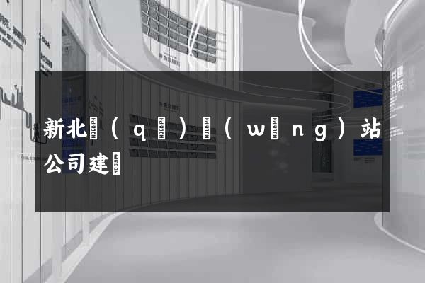 新北區(qū)網(wǎng)站公司建設