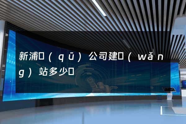 新浦區(qū)公司建網(wǎng)站多少錢