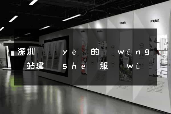 深圳專業(yè)的網(wǎng)站建設(shè)服務(wù)