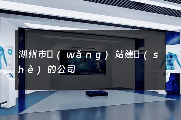 湖州市網(wǎng)站建設(shè)的公司