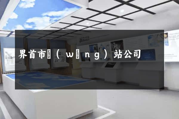 界首市網(wǎng)站公司