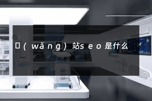 網(wǎng)站seo是什么