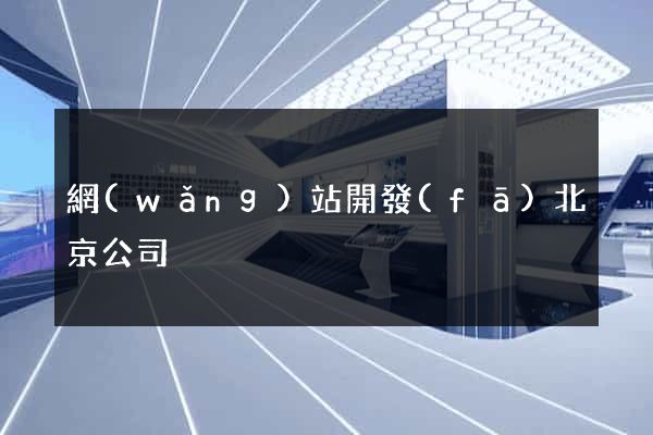 網(wǎng)站開發(fā)北京公司