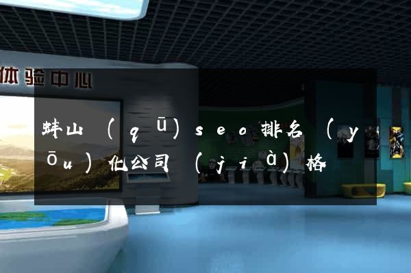 蚌山區(qū)seo排名優(yōu)化公司價(jià)格
