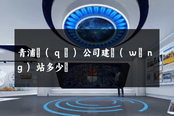 青浦區(qū)公司建網(wǎng)站多少錢
